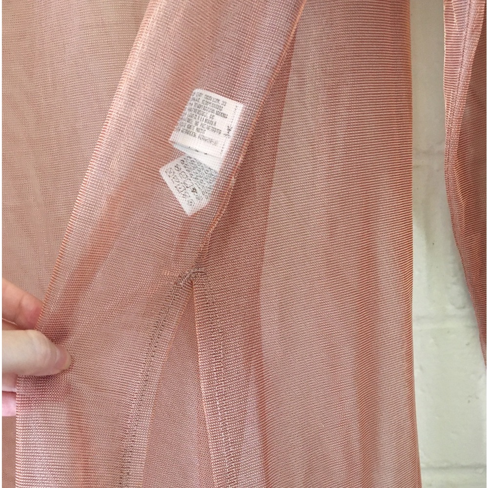 Elegant Sheer metallic copper overlay Dress - Picture 7 of 9